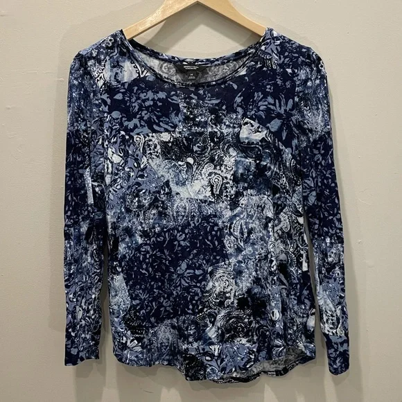 Simply Vera Wang Scoop Neck Long-Sleeve Shirt - Picture 7 of 7